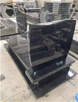 Angola Black Granite Single Monument