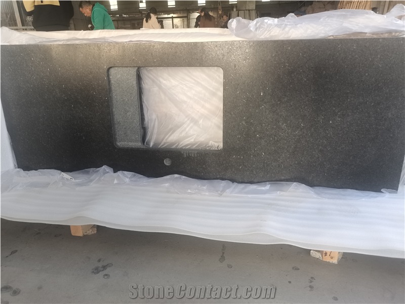 Black Pearl Granite Kitchen Countertop