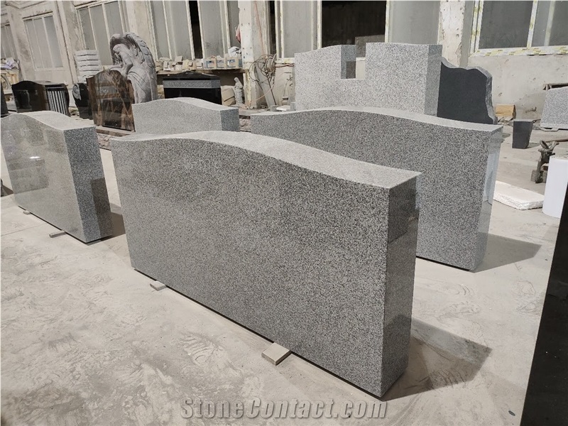 China Grey Granite Bench Tombstone Columbarium