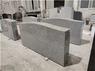 China Grey Granite Bench Tombstone Columbarium