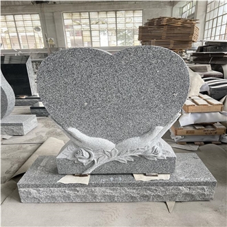 G633 Granite Tombstone 26'' X 28'' X 6''