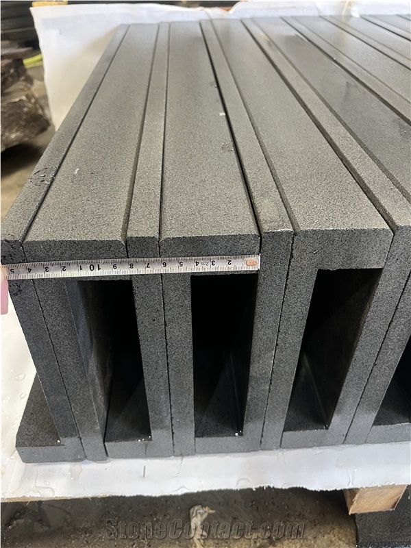 Hainan Black Basalt Pool Coping Tiles