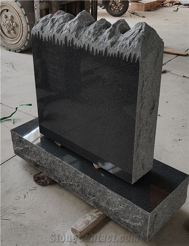 Original G654 Granite Monument With Ted Pine Tree Shape