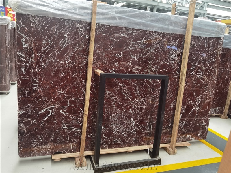 Rosso Levanto Marble Slabs Polished