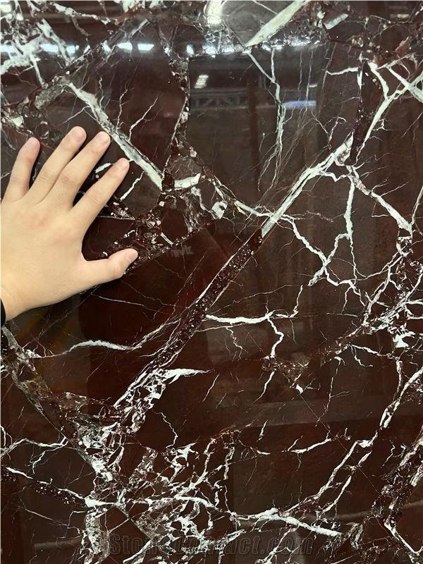 Rosso Levanto Marble Slabs Polished