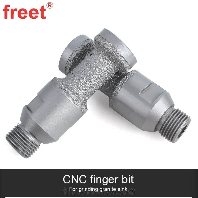 22Mm Diamond CNC Vacuum Brazed Finger Bits