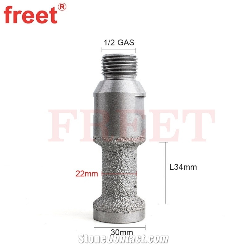 22Mm Diamond CNC Vacuum Brazed Finger Bits