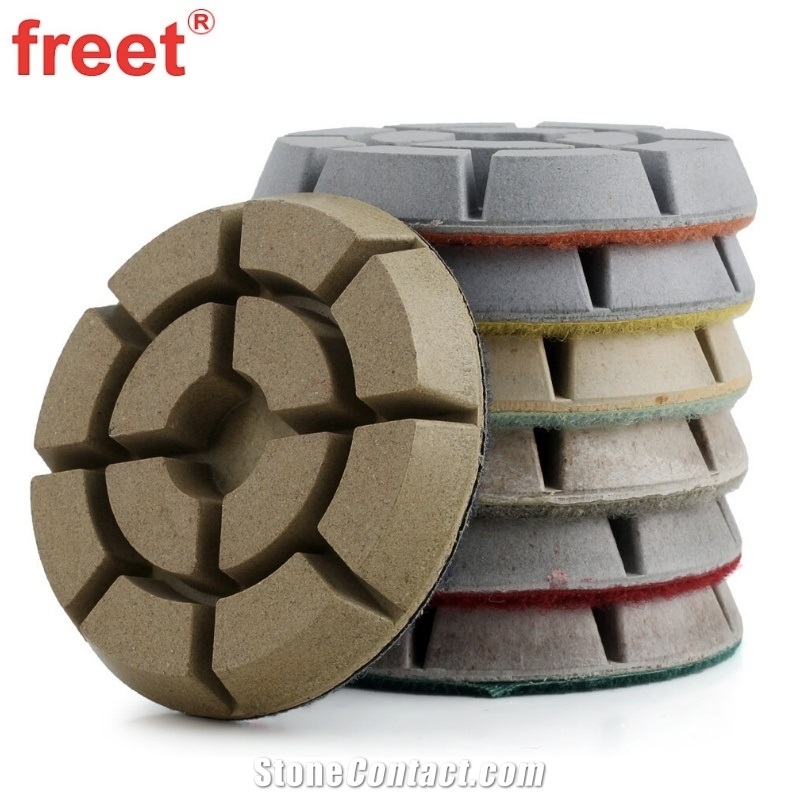 80Mm Wet Diamond Floor Polishing Pads For  Concrete