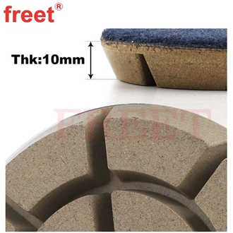 80Mm Wet Diamond Floor Polishing Pads For  Concrete