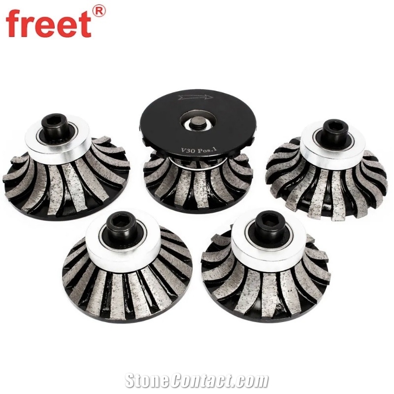 Diamond Cutter Router Bits For Bullnose R-Profile Wheel