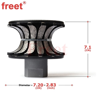 Full Bullnose Portable Diamond Router Bits