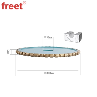 Segmented Diamond Edge Roman Profiling Wheel D300mm