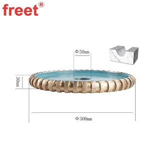 Segmented Diamond Edge Roman Profiling Wheel D300mm