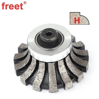 Segmented Dupont H Shape Diamond Profiling Wheel For Stone