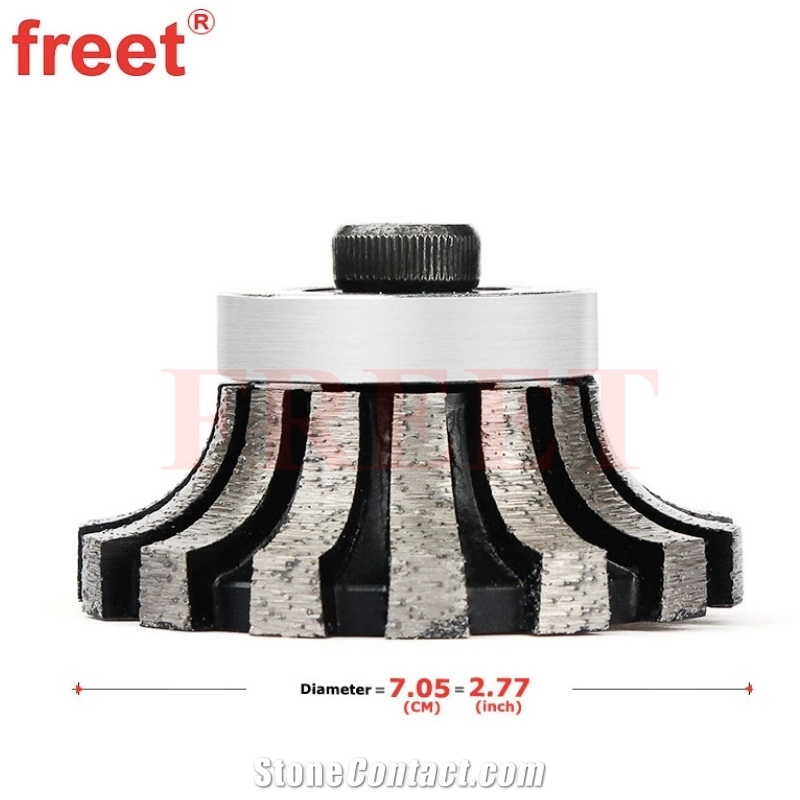 Segmented Dupont H Shape Diamond Profiling Wheel For Stone