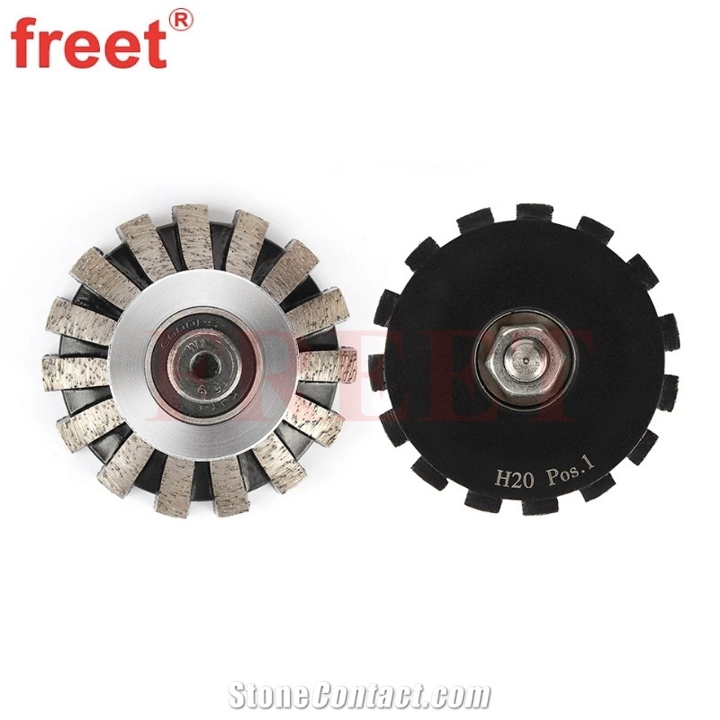 Segmented Dupont H Shape Diamond Profiling Wheel For Stone