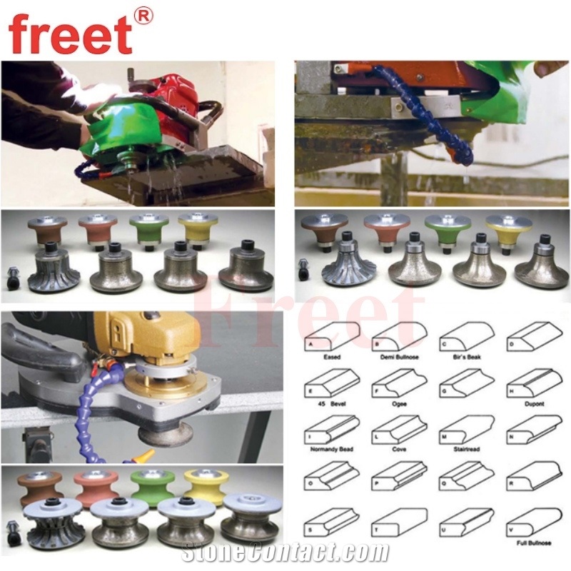 Segmented Dupont H Shape Diamond Profiling Wheel For Stone