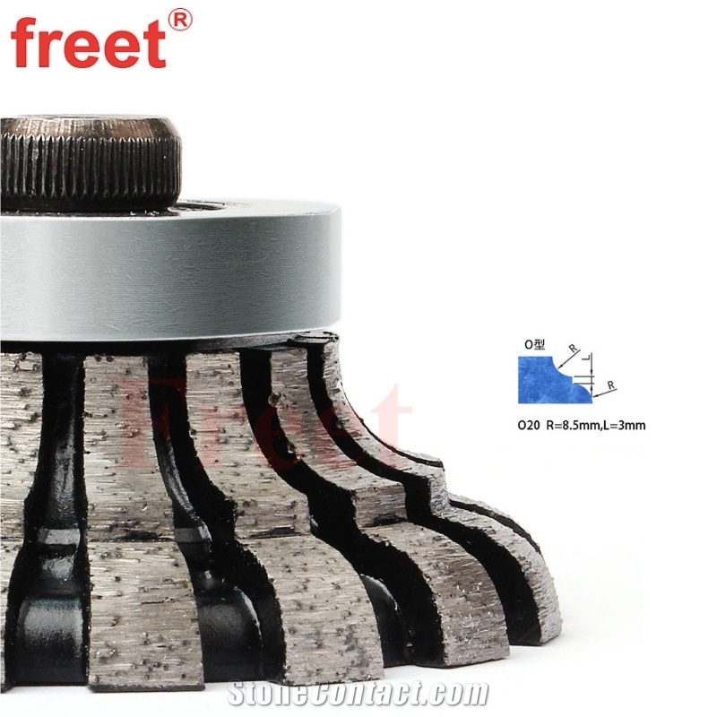 Segmented Half Bull-Nose Edge Profiling Router