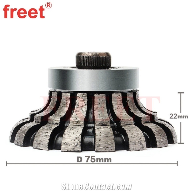 Segmented Half Bull-Nose Edge Profiling Router