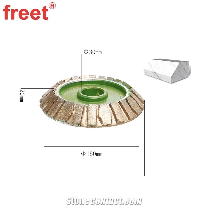 Sintered 150Mm Diamond Edge Profiling Wheel
