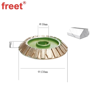 Sintered 150Mm Diamond Edge Profiling Wheel