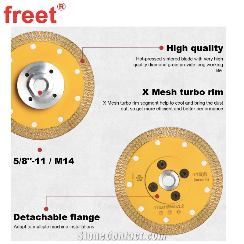 Ultra Thin 125Mm Diamond Turbo Tile Saw Blade
