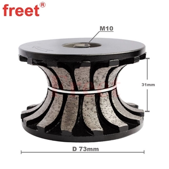 V Shape Full Bullnose Segmented Diamond Router Bits