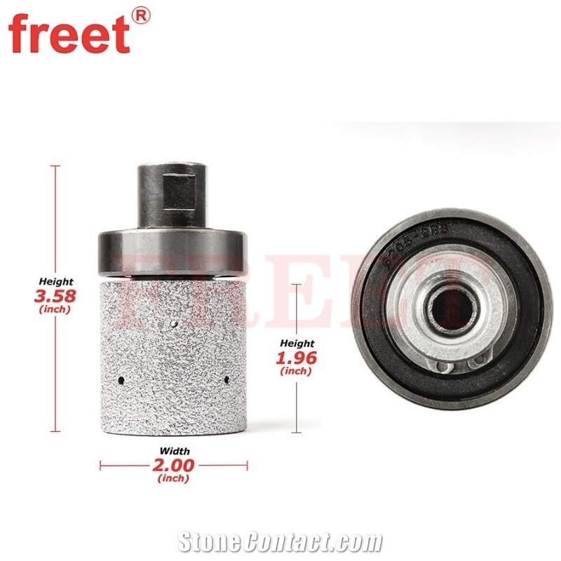 Vacuum Brazed 2" Diamond Drum Wheel