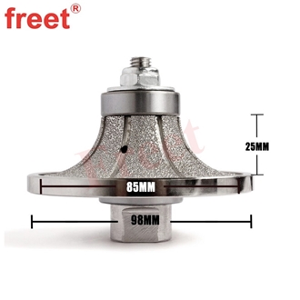 Vacuum Brazed Demi Bullnose Diamond Profile Router Bits