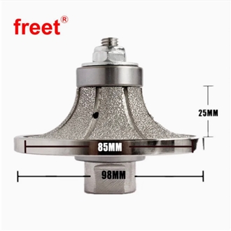 Vacuum Brazed Diamond Router Bits Hand Profile Wheels