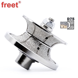 Vacuum Brazed Full Bullnose V Shape Diamond Cutters
