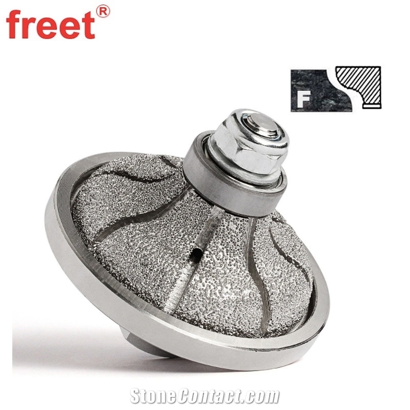 Vacuum Brazed Ogee Diamond Bullnose Profiling Wheel