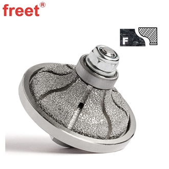 Vacuum Brazed Ogee Diamond Bullnose Profiling Wheel