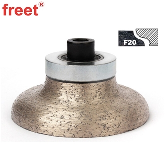 Wet Use Diamond Router Bit F Ogee Profiling Wheel