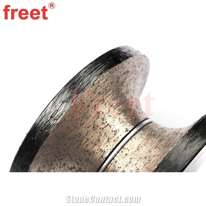 Wet Use Diamond Router Bit Full Bullnose Profiling Wheel