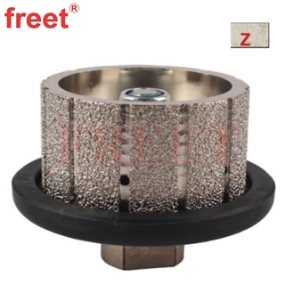 Z Straight Vacuum Brazed Granite Diamond Hand Profile Wheels