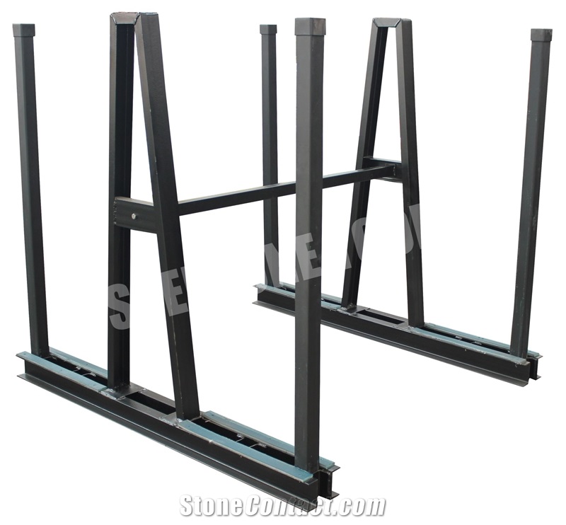 Slab Storage Rack With A-Frame（With Safety Pole)-M