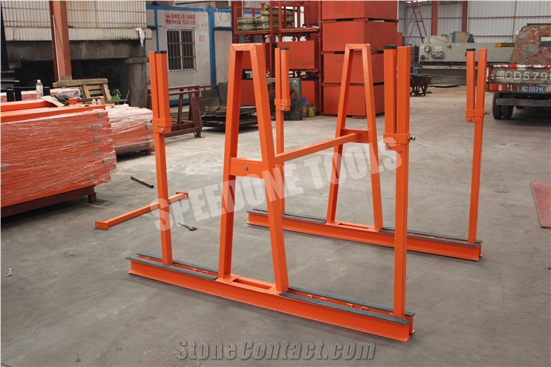 Slab Storage Rack With A-Frame（With Safety Pole)-N