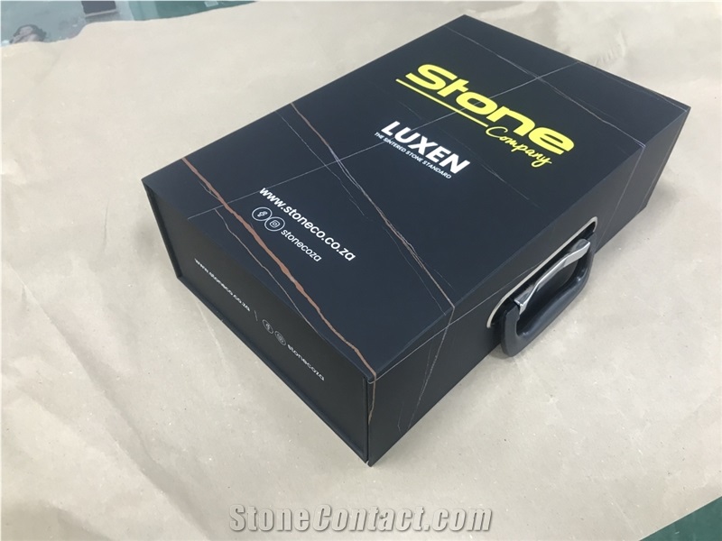 Black Flip Top Stone Slab Sample Case