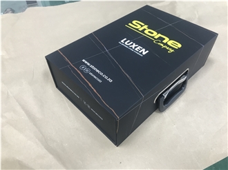 Black Flip Top Stone Slab Sample Case