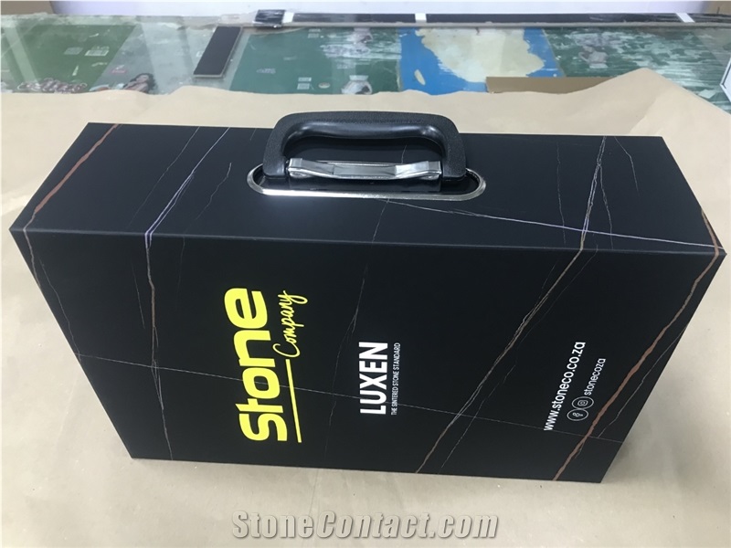 Black Flip Top Stone Slab Sample Case