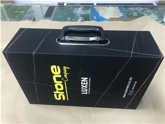 Black Flip Top Stone Slab Sample Case