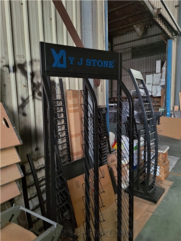 Black Metal Display Rack With Billboard