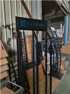 Black Metal Display Rack With Billboard