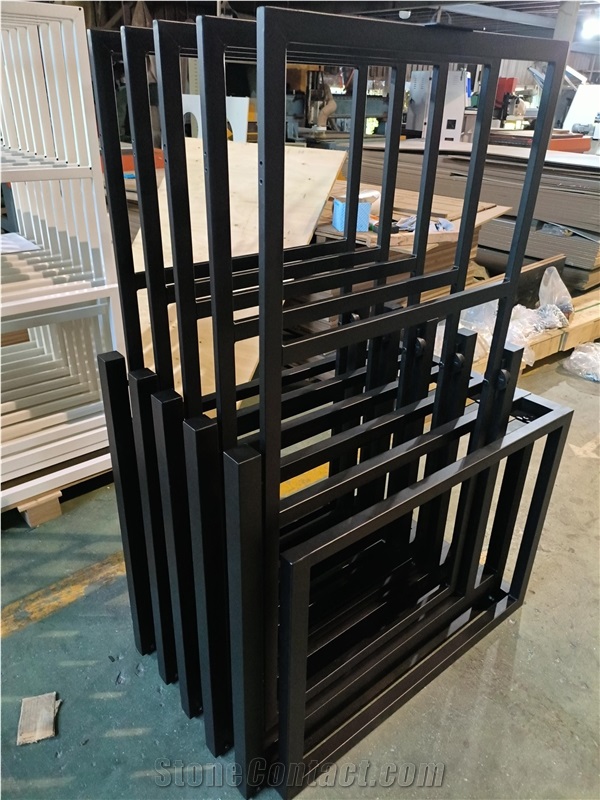 Black Metal Multi - Tiered Sliding Display Frames