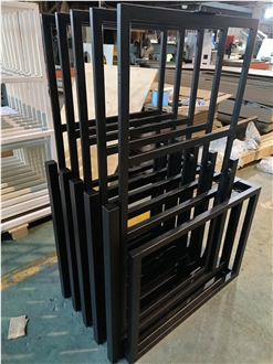 Black Metal Multi - Tiered Sliding Display Frames