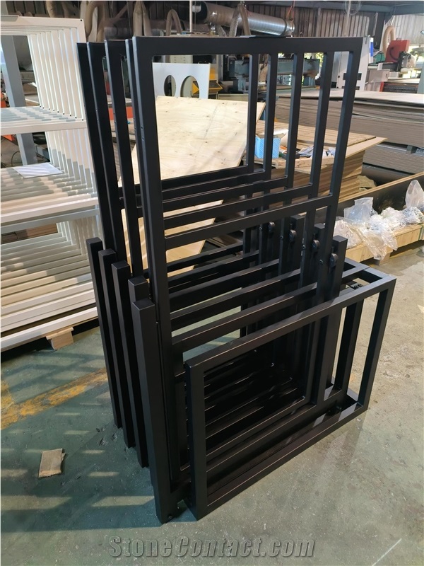 Black Metal Multi - Tiered Sliding Display Frames