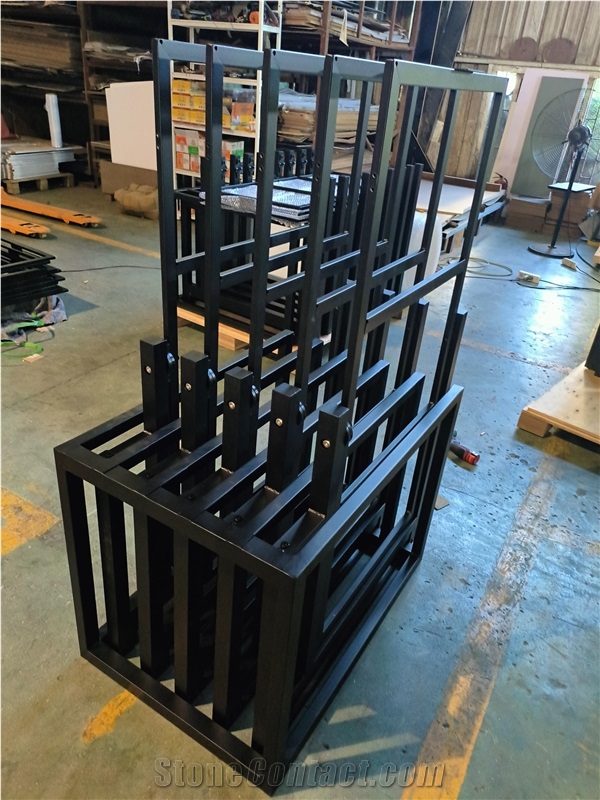 Black Metal Multi - Tiered Sliding Display Frames