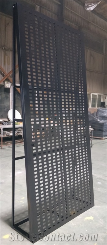 Black Pegboard Display Rack