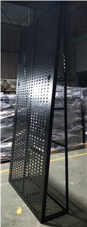 Black Pegboard Display Rack